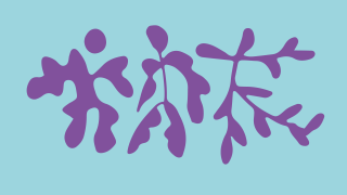 Kuvituskuva. Kolme hahmoa turkoosilla taustalla. 