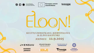 Kuvituskuva. Teksti: Eloon! Joensuu 22.9.2025
