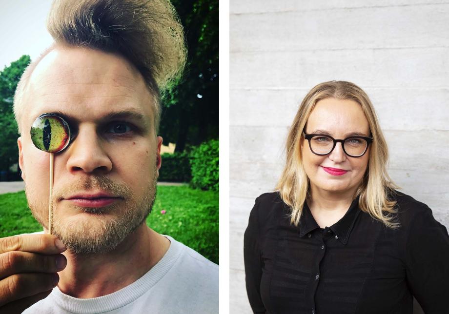 Vasemmalla käsikirjoittaja Ilja Rautsi ja oikealla ohjaaja Saara Saarela