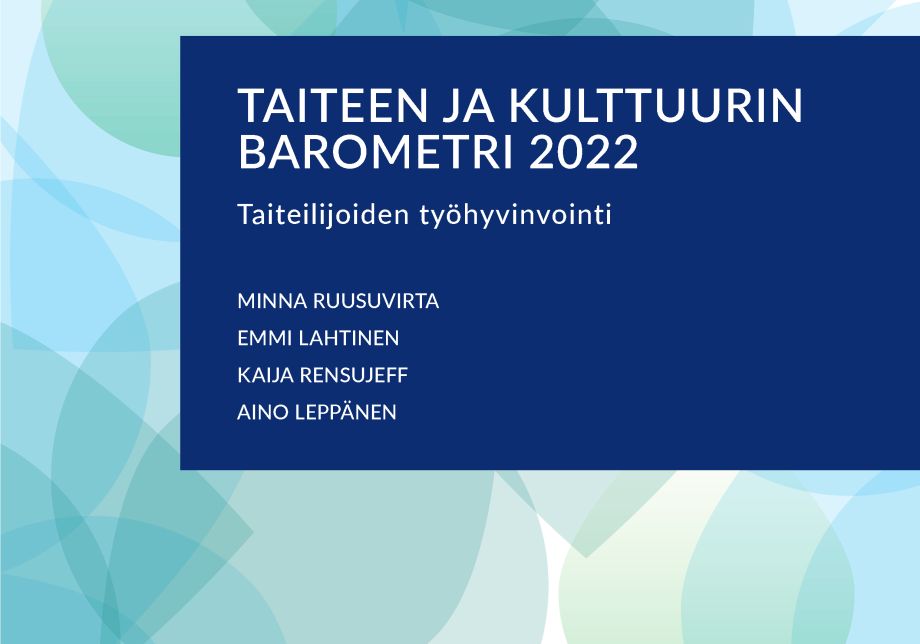 Julkaisun kansikuva. Sinivihreitä pallomaisia muotoja toistensa päällä.