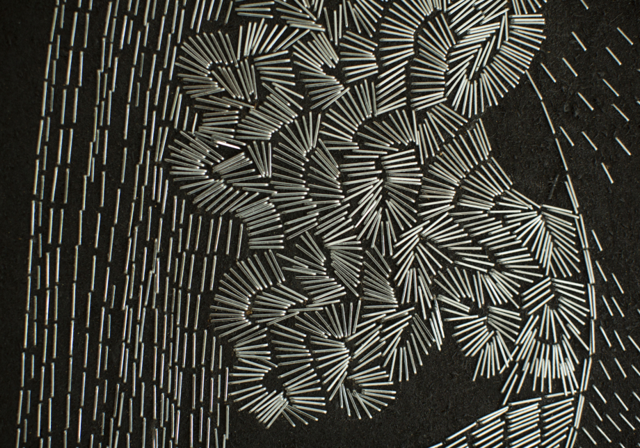 Yksityiskohta nykytaiteilijan teoksesta