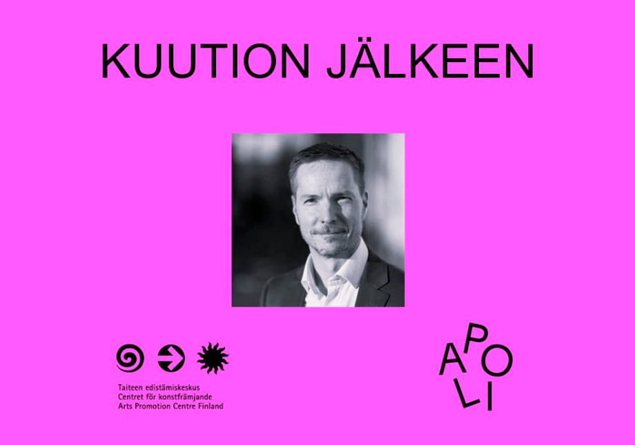 Pinkillä taustalla teksti &quot;kuution jälkeen&quot; ja Matti Kuittisen kasvokuva.