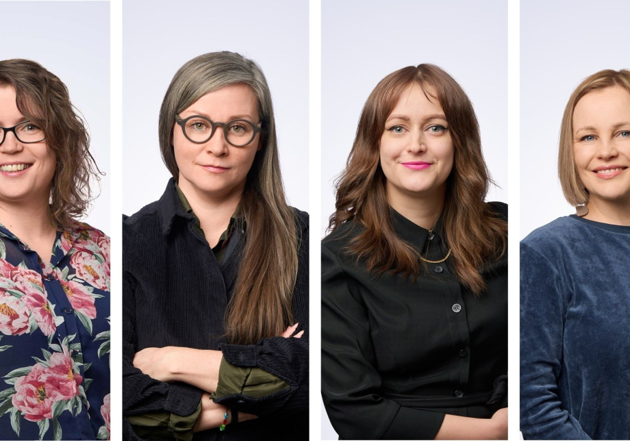 Sofia-Charlotta Kakko, Milla Minerva Mertanen, Milja Leskinen ja Pia Repo.