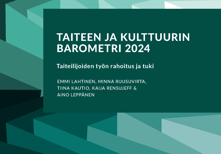 Julkaisun kansikuva. Vihreitä aaltomaisia kuvioita ja julkaisun nimi.