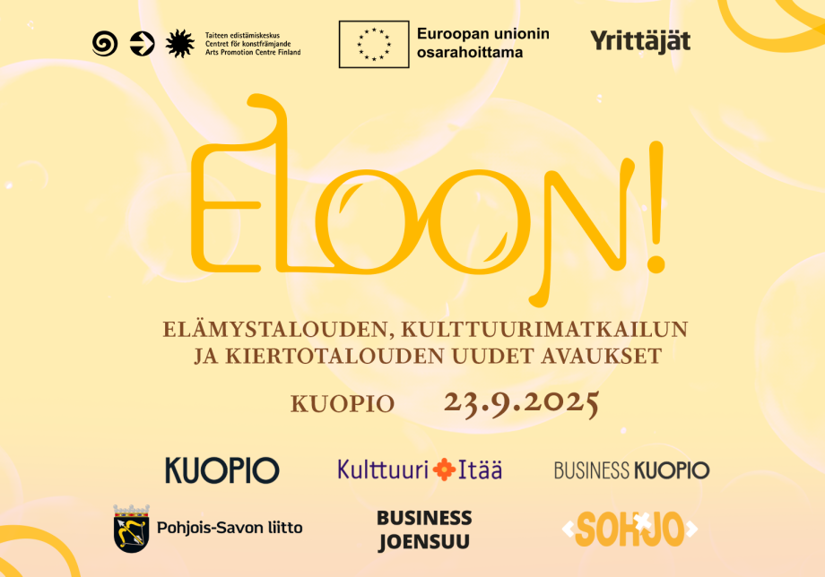 Kuvituskuva. Teksti: Eloon! Kuopio 23.9.2025