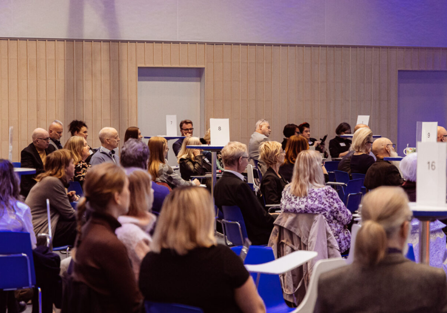 Yleisöä kuuntelemassa seminaaria. 